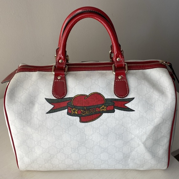 Authentic Gucci Tattoo Bird Monogram Speedy Bag - Picture 3 of 11